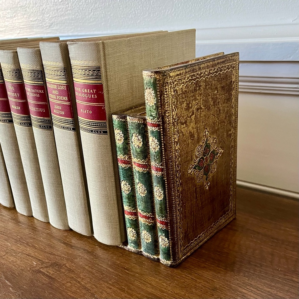 Pair of Gold Gilt Wooden Florentine Bookends, Made in Italy - Picture 14 of 14